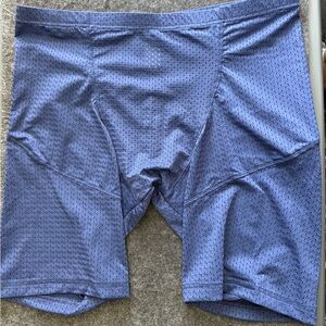Blue Mesh Athletic Shorts